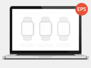 Apple Watch Wireframe Template