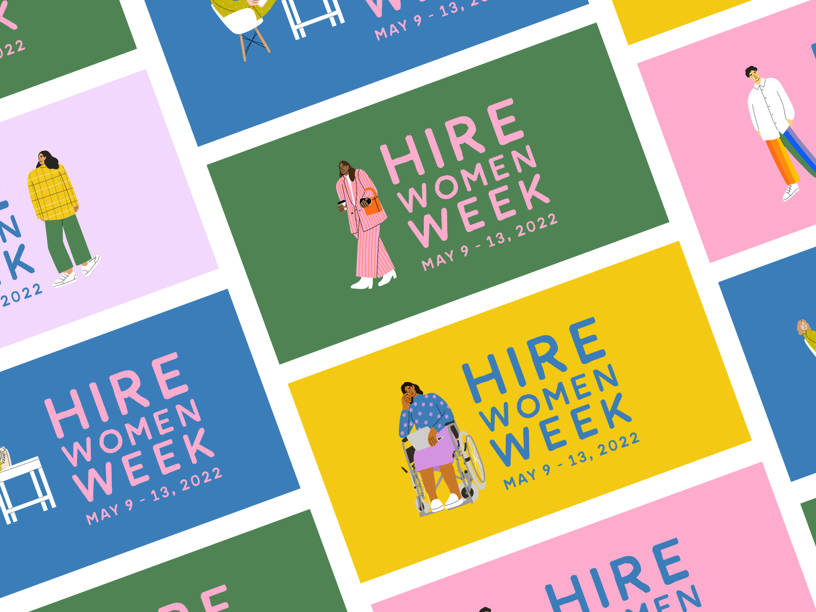 Hire Women Week Branding